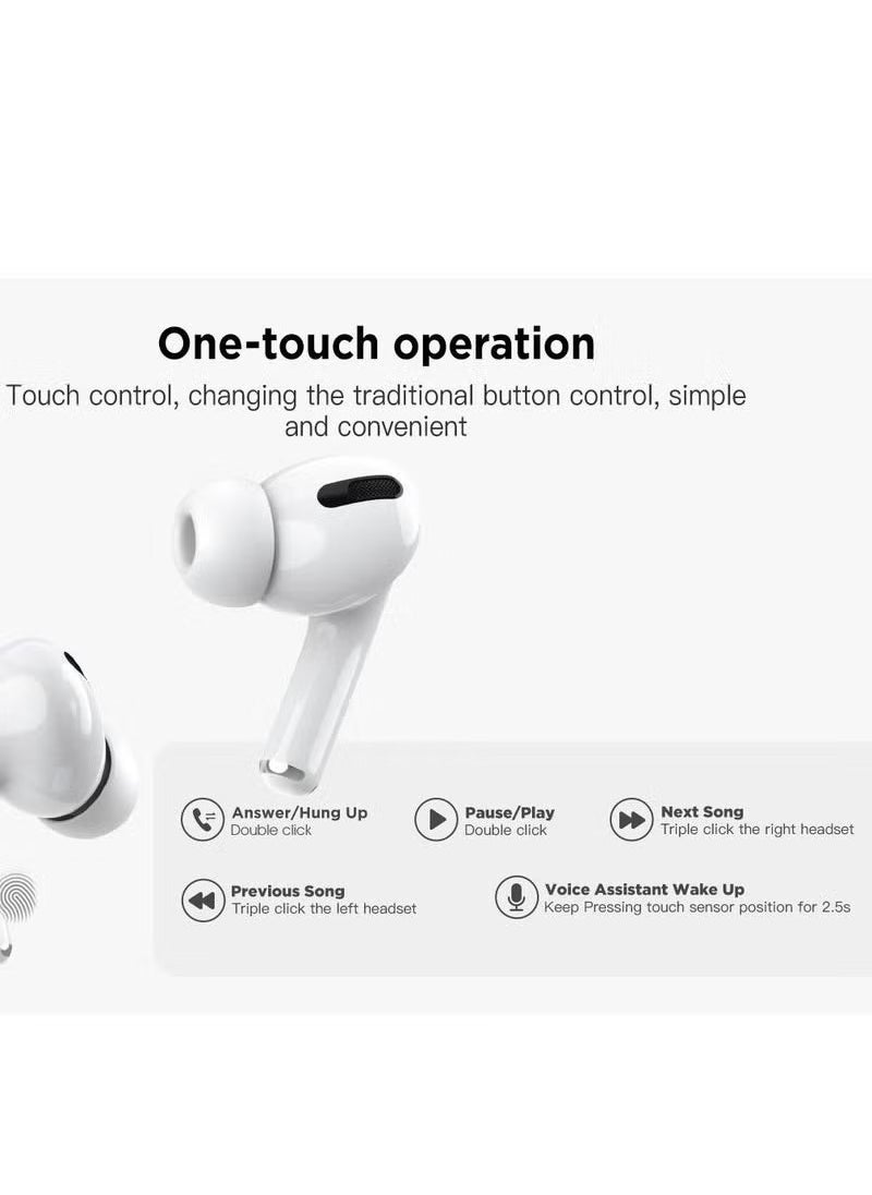 modio - ME8 Wireless Earphones – True Wireless Stereo (TWS) Bluetooth 5.3 Headset with Noise Isolation, Touch Controls, Charging Case & Built-In Mic – Lightweight Earbuds for Android, iOS & Tablets – HD Sound & Stable Connectivity – Includes Free Carry Case - Image 1