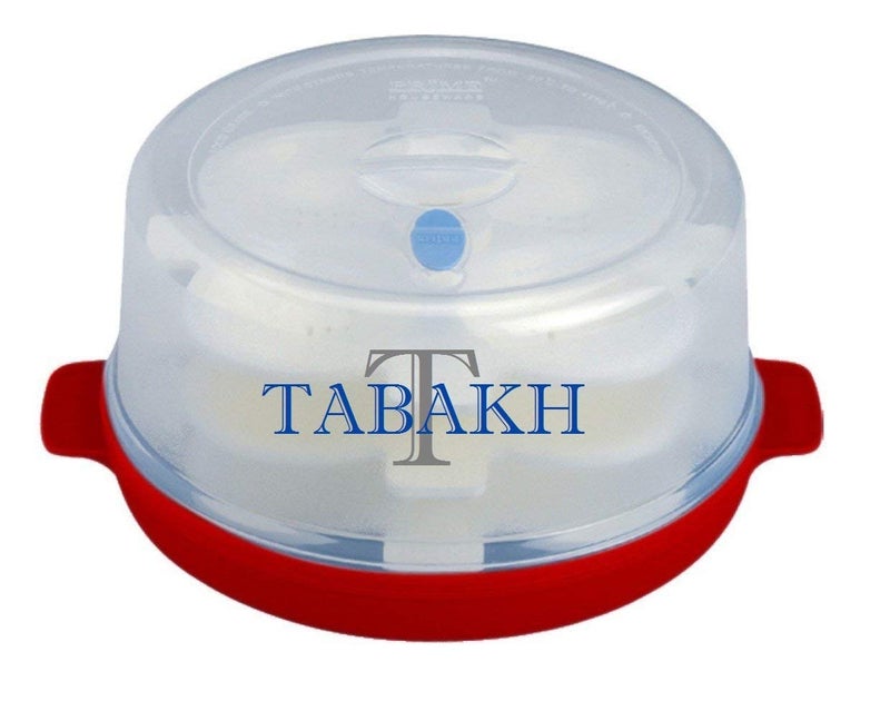 NAYASA Plastic Microwave Big Idli Maker | BPA Free & Food Grade | Make 12 Idlis | Ideal for Steaming Idlis, Pancakes, Modak, Momos | White - Image 1