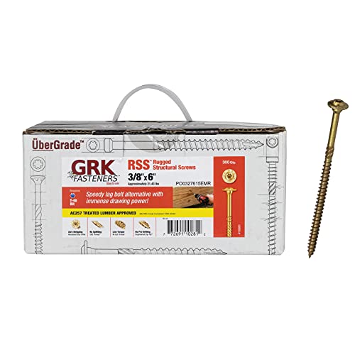 GRK 10281 3/8" x 6" RSS™ RUGGED STRUCTURAL SCREWS 300 Count - Image 1