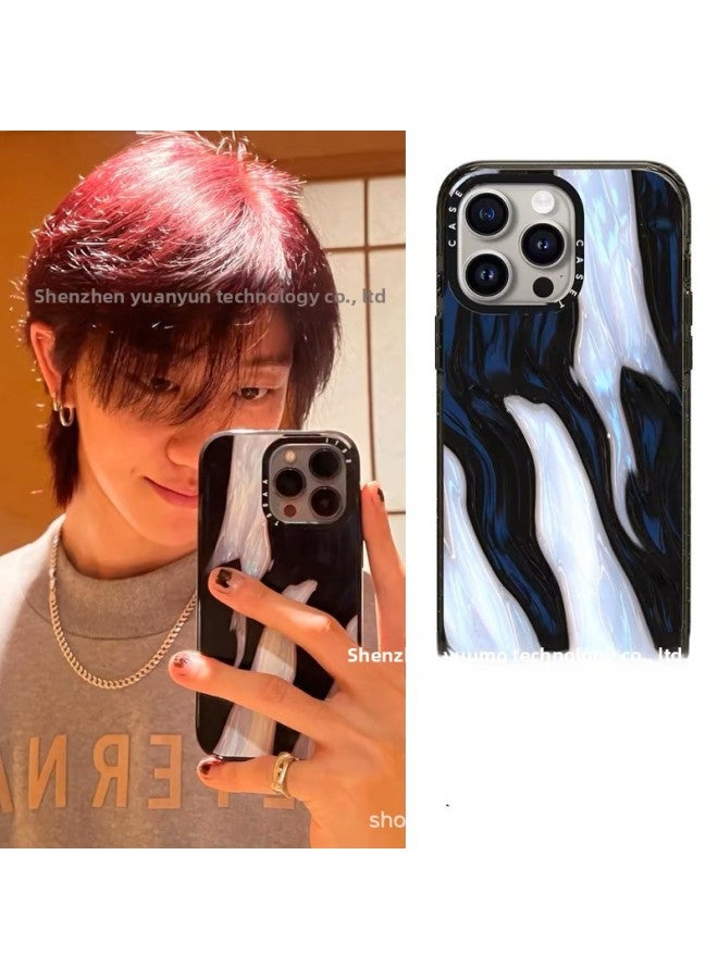 [Star Same Model] Case Zhao Lusi Same Model Acrylic Mirror Phone Shell For Apple IPhone16pm-Color:[silver-edged Mirror] 528-Applicable Models:iphone14/15plus