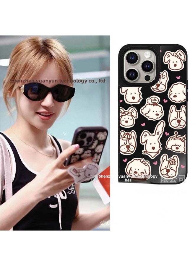 [Star Same Model] Case Zhao Lusi Same Model Acrylic Mirror Phone Shell For Apple IPhone16pm-Color:[silver-edged Mirror] 528-Applicable Models:iphone14/15plus