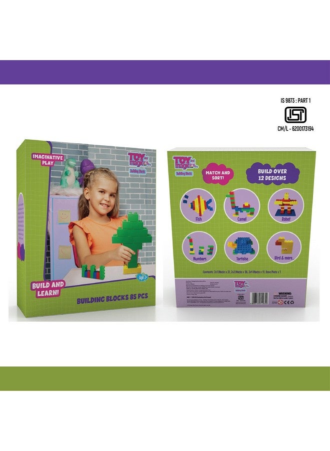 ToyMagic DIY Creative Explosion Construction Blocks 85 Pieces|Creative Activity Kit|Fun Educational Learning Toy|Skill Development Toy|Best Birthday Return Gift for Kids|Made in India,Multi - Image 4