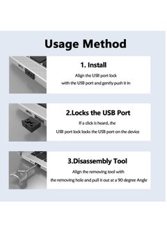 SYOSI 10 Pcs USB-A Port Blocker with Key, Locking Dust Cap Female Port Plug Protector, Compatible with USB A Ports, Computers, TVs, Routers, Green  - Image 5