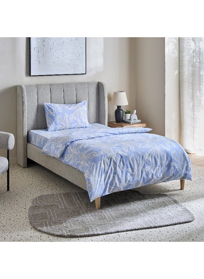Home Box Malta Evelyn 2-Piece Printed Cotton Single Duvet Cover Set - 135x200 cm - Image 2