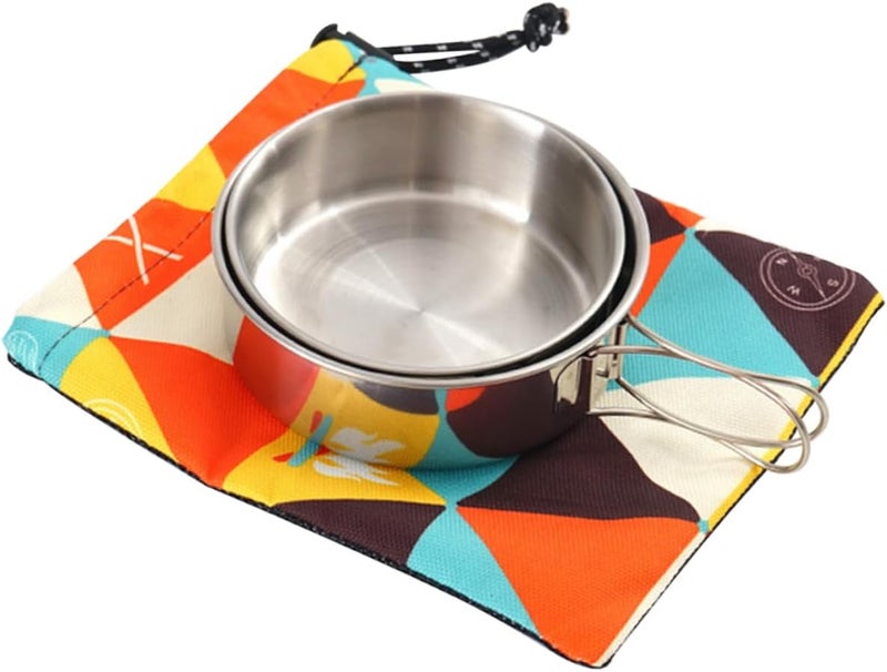 Collapsible Tableware Set With Lid Containers Includes Plates Bowls And Tins - Image 1