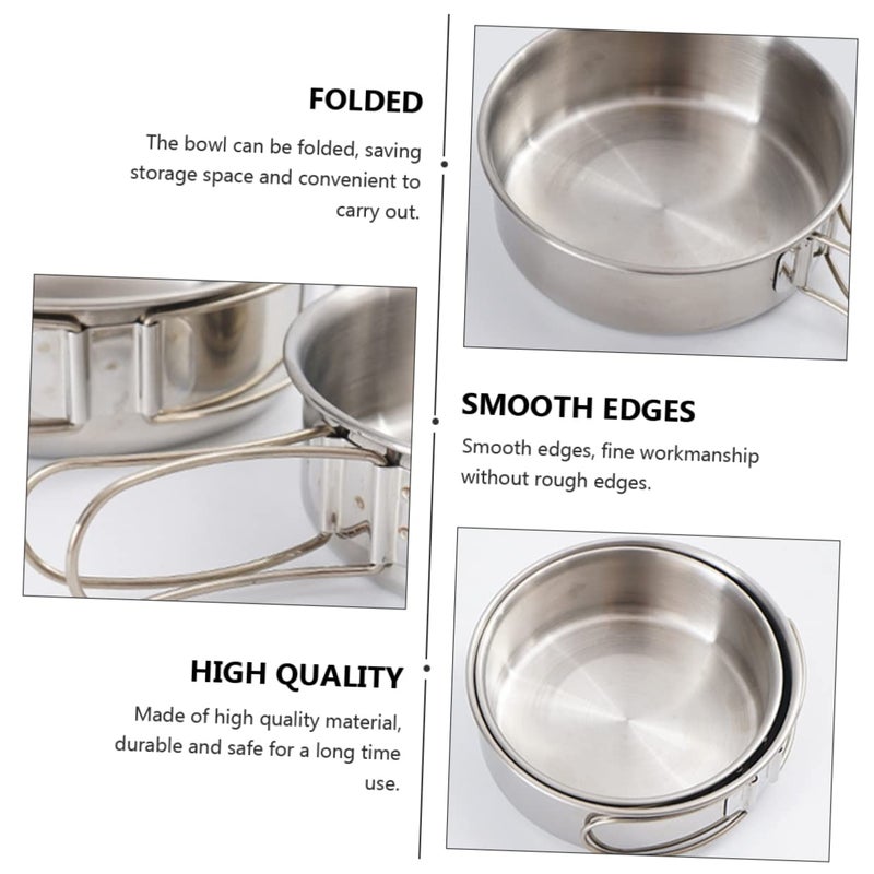 Collapsible Tableware Set With Lid Containers Includes Plates Bowls And Tins - Image 5