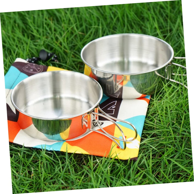 Collapsible Tableware Set With Lid Containers Includes Plates Bowls And Tins - Image 4