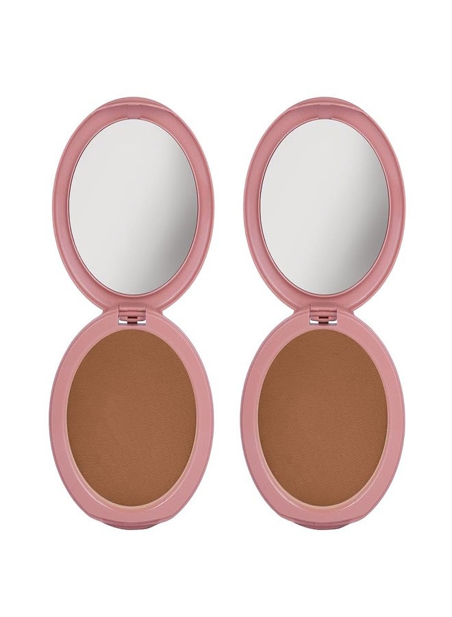 Dazller Classique Compact Powder, 9g - (Pack of 2), 8011 Dusky R2, Velvety Natural Finish, Oil-Control, Sebum Absorption Formula, No-makeup look, Emollient-rich - Image 1