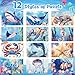 Simgoing 12 Pcs Jigsaw Puzzles Bulk Set for Kids Beginners 8x12 Inch 40 Pcs Sea Animal Puzzles High Definition Printed with Completed Image Guide for Family Game Night Stress ReliefSea Animal - Image 4