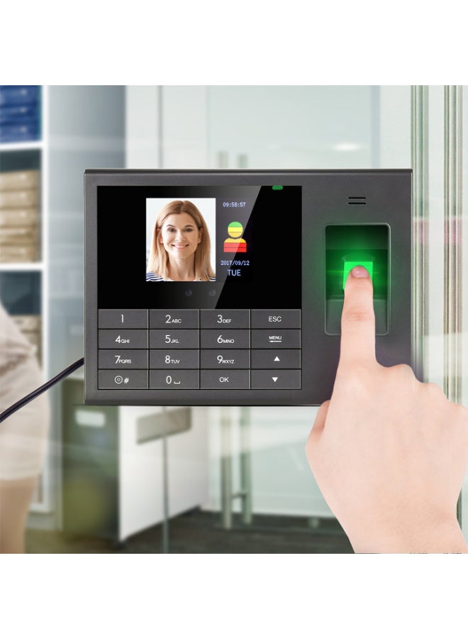Deli E3765 Face & Fingerprint Attendance Machine - 2.4" Screen Time Clock, 200 Face & 1000 Fingerprint Capacity, Auto Report Generation & Real Voice Feedback for Office Access Control - Image 4