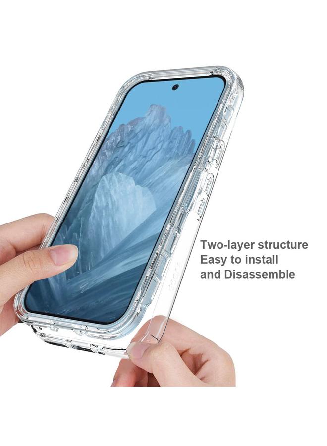 S-TOP Case For Google Pixel 9 / 9 Pro Shockproof Clear Gradient PC + TPU Phone Case - Image 5