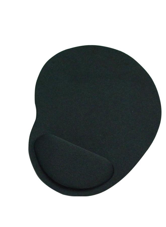 Thoraya - Wrist Rest Mouse Pad Ergonomic Design Soft Elastic EVA Foam Wrist Support Mouse Pad for Office Gaming Black Small Waist - Image 1