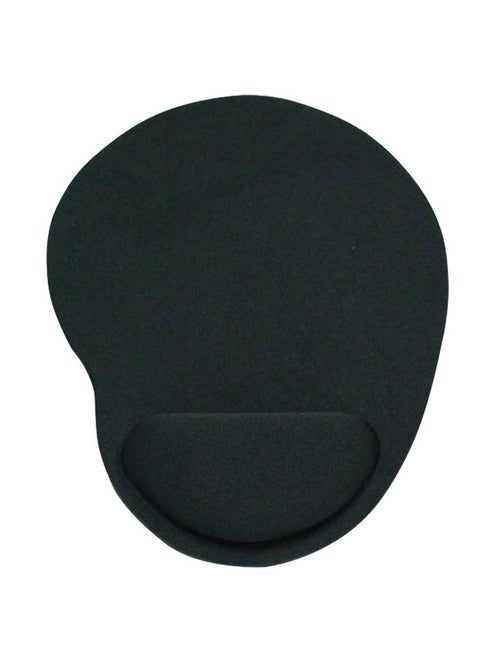 Wrist Rest Mouse Pad Ergonomic Design Soft Elastic EVA Foam Wrist Support Mouse Pad for Office Gaming Black Small Waist