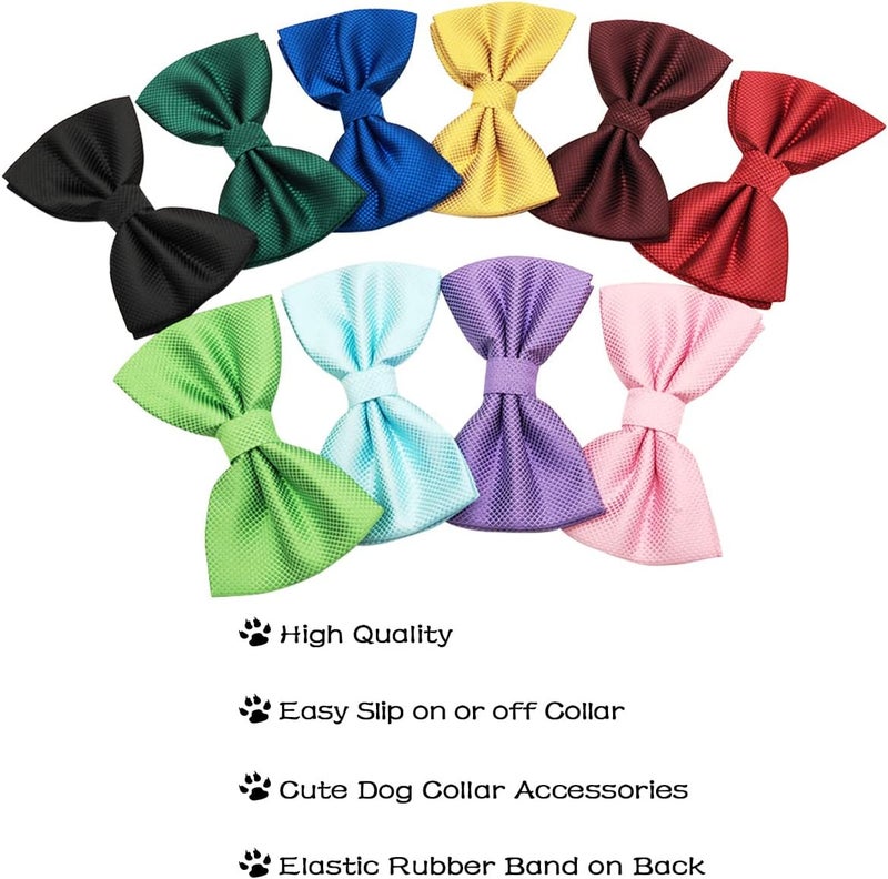 pet show Large Dogs Collar Attachment Bow Ties Embellishment Girls Boys Medium Dog Puppies Cats Collar Charms Accessories Bulk Slides Bowties for Birthday Wedding Parties - Image 3