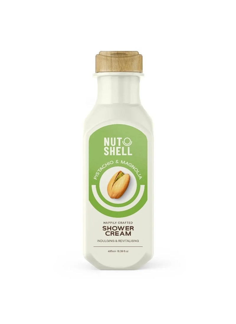 NUTSHELL NUTSHELL SHOWER CREAM (PISTACHIO & MAGNOLIA) 485ML. 