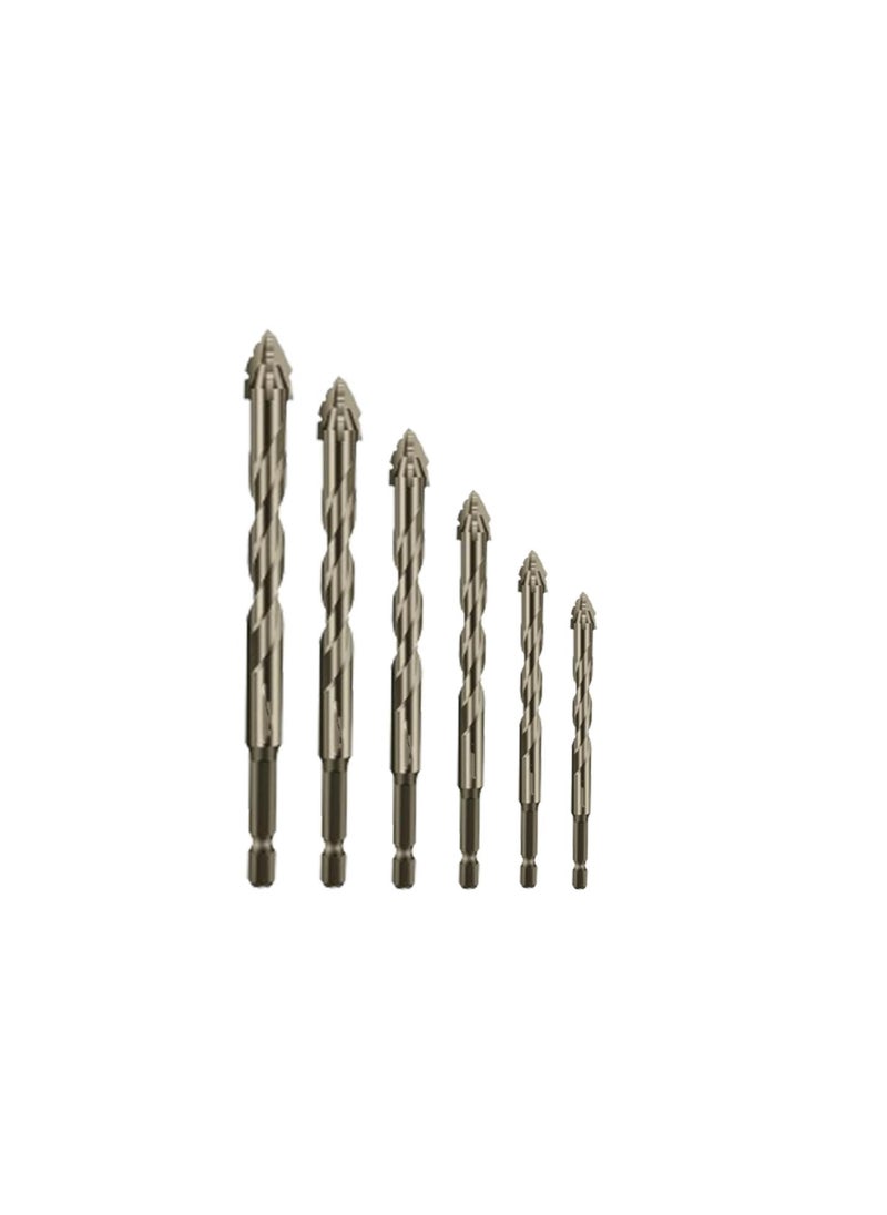 New Four-Flute Sawtooth Eccentric Drill Bit, High-Strength Eccentric Twist Drill Bit, High Strength Eccentric Twist Drill Bit Set, Multifunction Drill Bit Sets