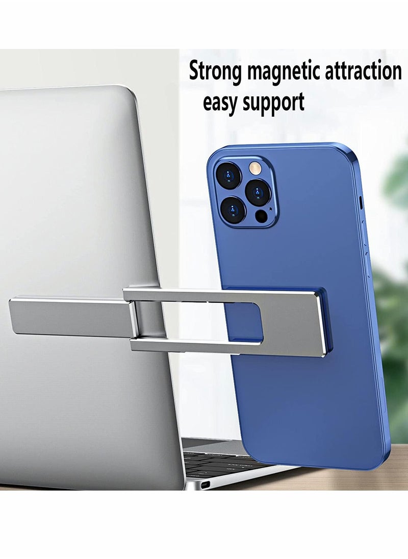 Excefore Magnetic Phone Holder, Laptop or Desktop Monitor Side Mount Phone Holder, Slim Portable Foldable Computer Expansion Bracket Compatible with Any Phone  - Image 2