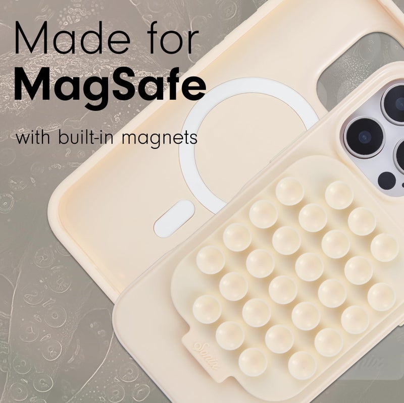 Sonix Case for iPhone 16 Pro Max with Magnetic Suction Mount | Compatible with MagSafe | 10ft Drop Tested | Linen - Image 3