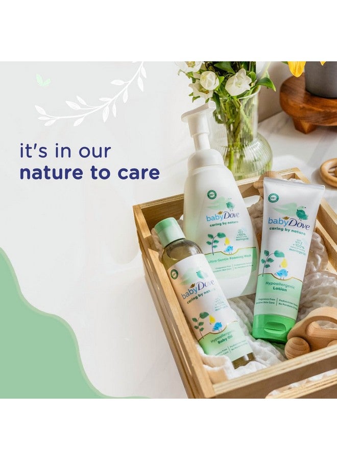 Baby Dove Hypoallergenic Lotion Caring By Nature 2 Count Build A Healthy Foundation For Your Baby'S Skin Contains Vitamin E And 100% Natural Moringa Oil 13.5 Fl Oz (Pack Of 2) - Image 3