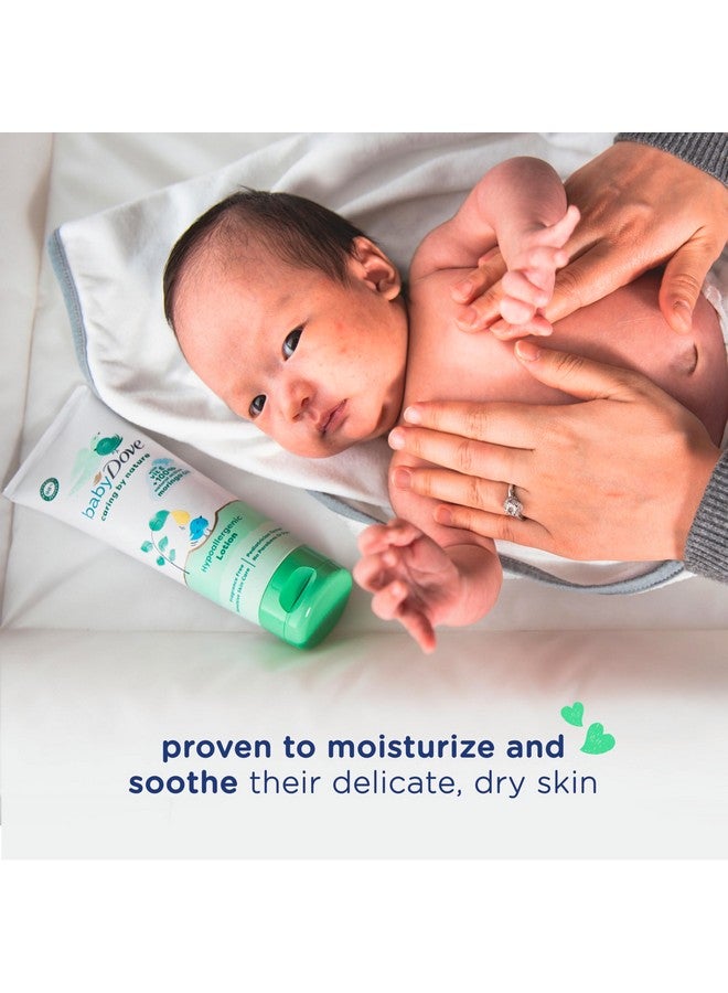Baby Dove Hypoallergenic Lotion Caring By Nature 2 Count Build A Healthy Foundation For Your Baby'S Skin Contains Vitamin E And 100% Natural Moringa Oil 13.5 Fl Oz (Pack Of 2) - Image 4