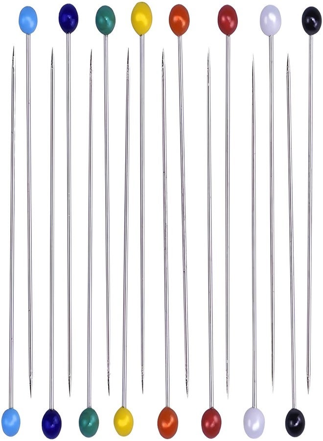 Wetco 800 Pcs Sewing Pins, 1.5 in Round Pearl Heads Pins, Pearlized Pins, Pearl Push Pins, Dressmaker Pins, Quilting Pins for Fabric, Craft and Sewing Project, Weddings Corsage Florists (White) - Image 5