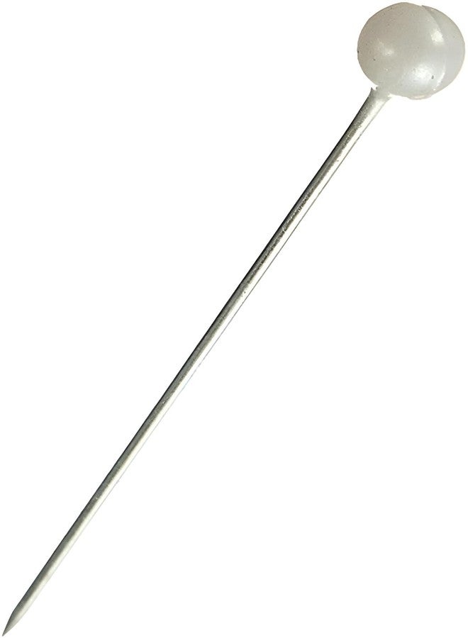 Wetco 800 Pcs Sewing Pins, 1.5 in Round Pearl Heads Pins, Pearlized Pins, Pearl Push Pins, Dressmaker Pins, Quilting Pins for Fabric, Craft and Sewing Project, Weddings Corsage Florists (White) - Image 3