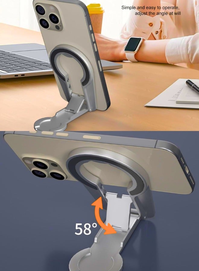 Chase Up Cell Phone Holder, Strong Magnetic Folding Double Side Magnetic Attraction Tablet Cell Phone Holder - Image 2