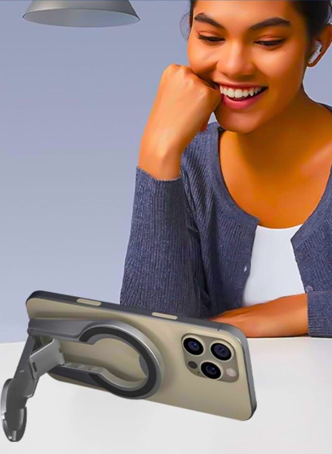 Chase Up Cell Phone Holder, Strong Magnetic Folding Double Side Magnetic Attraction Tablet Cell Phone Holder - Image 3