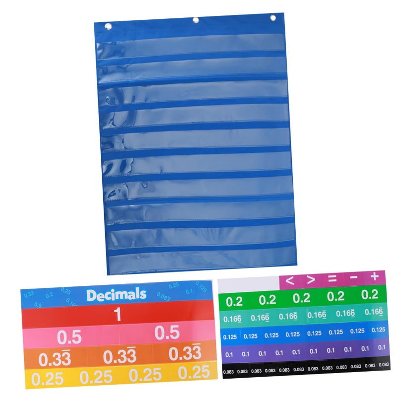Fractional Chart Decimal Cards Learning Fractions Set for Preschool Elementary Classroom - Image 2
