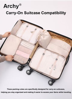 Archy 10 PCS Compression Packing Cubes for Men and Women Lightweight Travel Luggage Organizer for Clothes Shoes Toiletries or Accessories Large Capacity Moisture Proof Storage Bags for Carry on Suitcases  - Image 4