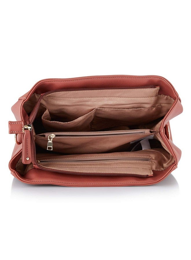 Caprese womens JOE S Small BLUSH Satchel - Image 3