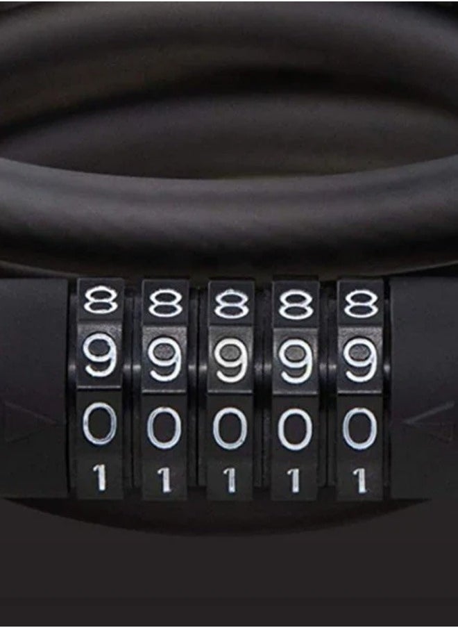 SEGWAY Segway Ninebot 5-Digit Combination Cable Lock for Bikes and Scooters, Black  - Image 4
