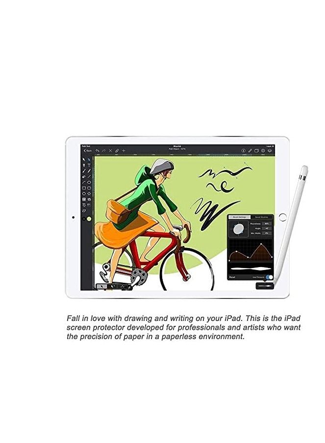 Paperfeel Screen Protector Compatible with iPad Air 3 2019 / iPad Pro 10.5 2017, Matte Film Anti Glare Less Fingerprint with Easy Installation