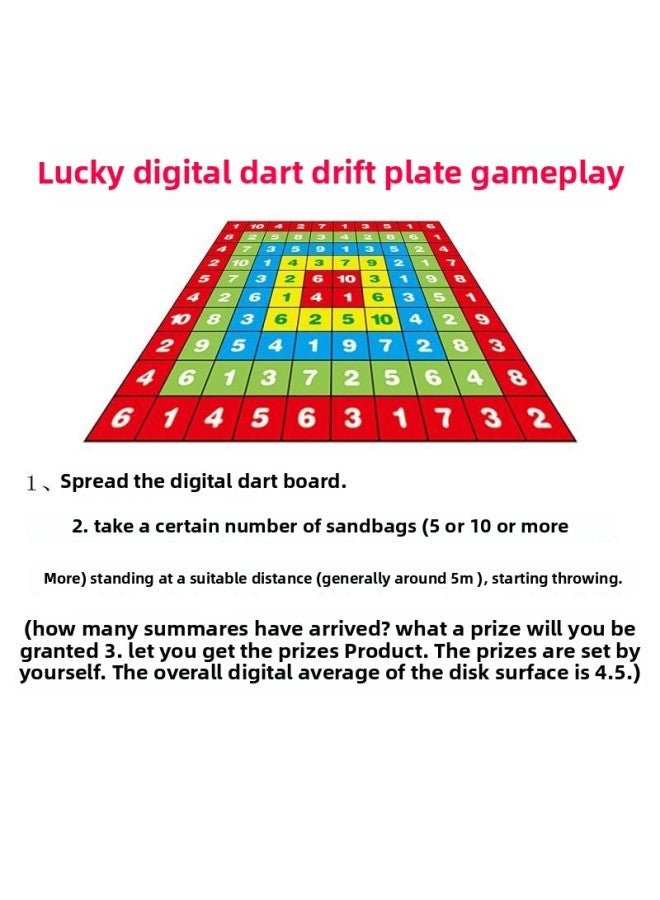 Sandbag Throwing Plate Target Plate Chart Plate Throwing Target Family Game Team Building Expansion Props Kidsren's Sandbag Toys-Specifications:[send Sports Bracelet] 1.5m Round Dart Board (for Group Building Family And Children)  - Image 3
