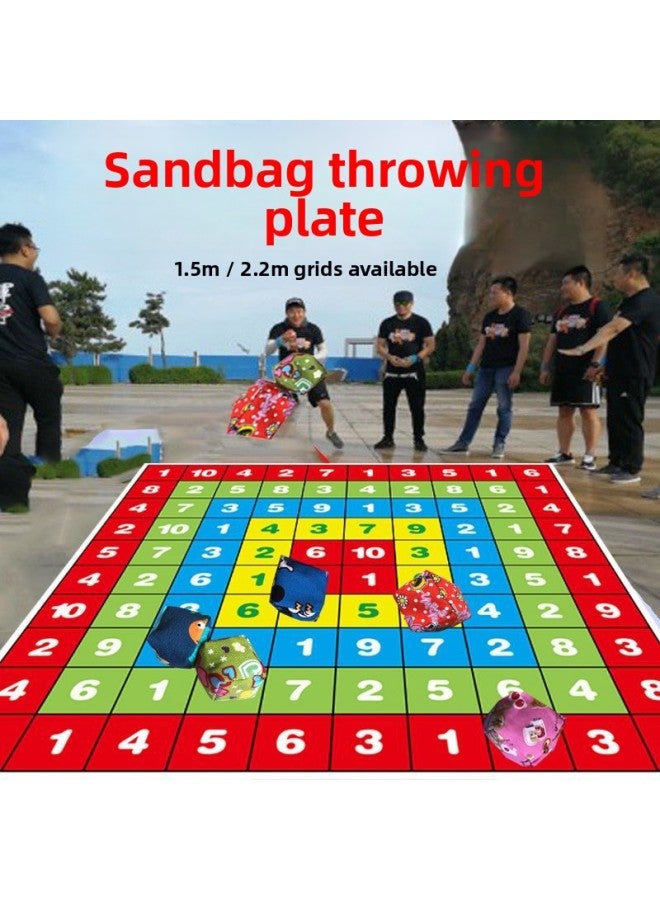 Sandbag Throwing Plate Target Plate Chart Plate Throwing Target Family Game Team Building Expansion Props Kidsren's Sandbag Toys-Specifications:[send Sports Bracelet] 1.5m Round Dart Board (for Group Building Family And Children)  - Image 2