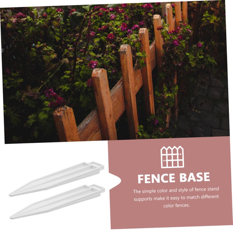 8Pcs Plastic Garden Fence Plugs Ground Stakes For Secure Border Edging Easy Installation - Image 4