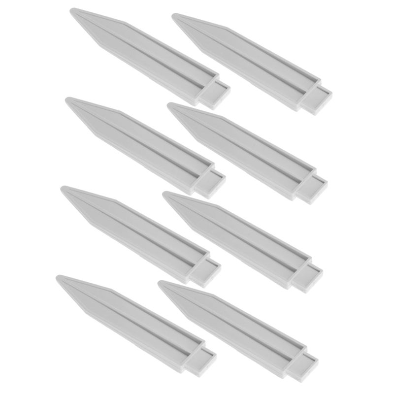 8Pcs Plastic Garden Fence Plugs Ground Stakes For Secure Border Edging Easy Installation - Image 2