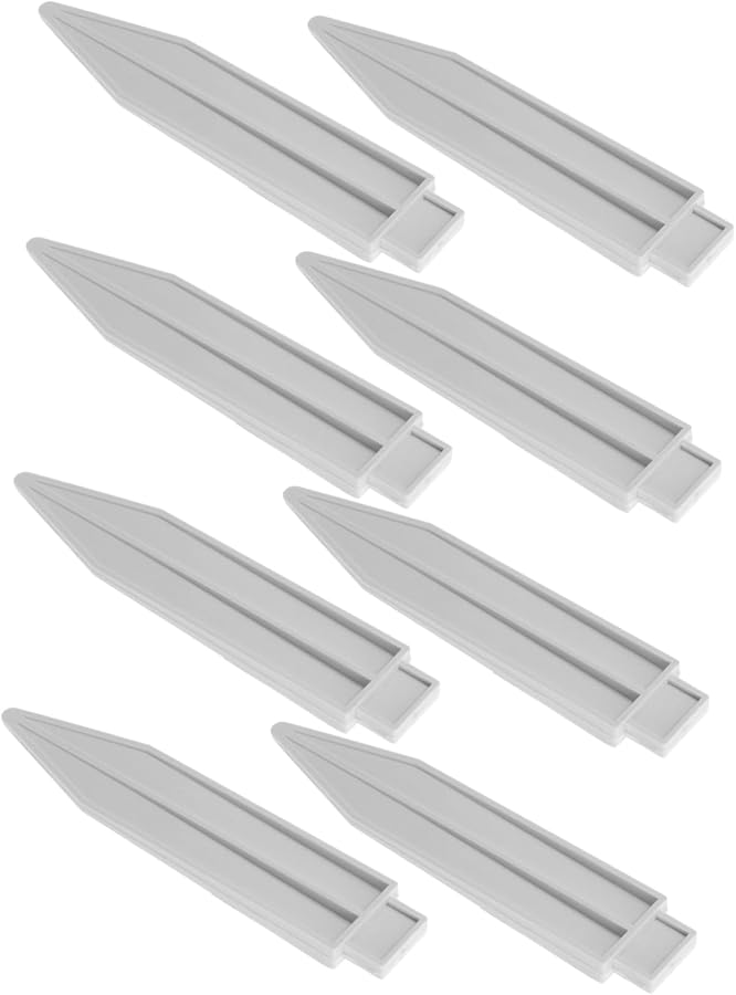 8Pcs Plastic Garden Fence Plugs Ground Stakes For Secure Border Edging Easy Installation - Image 1