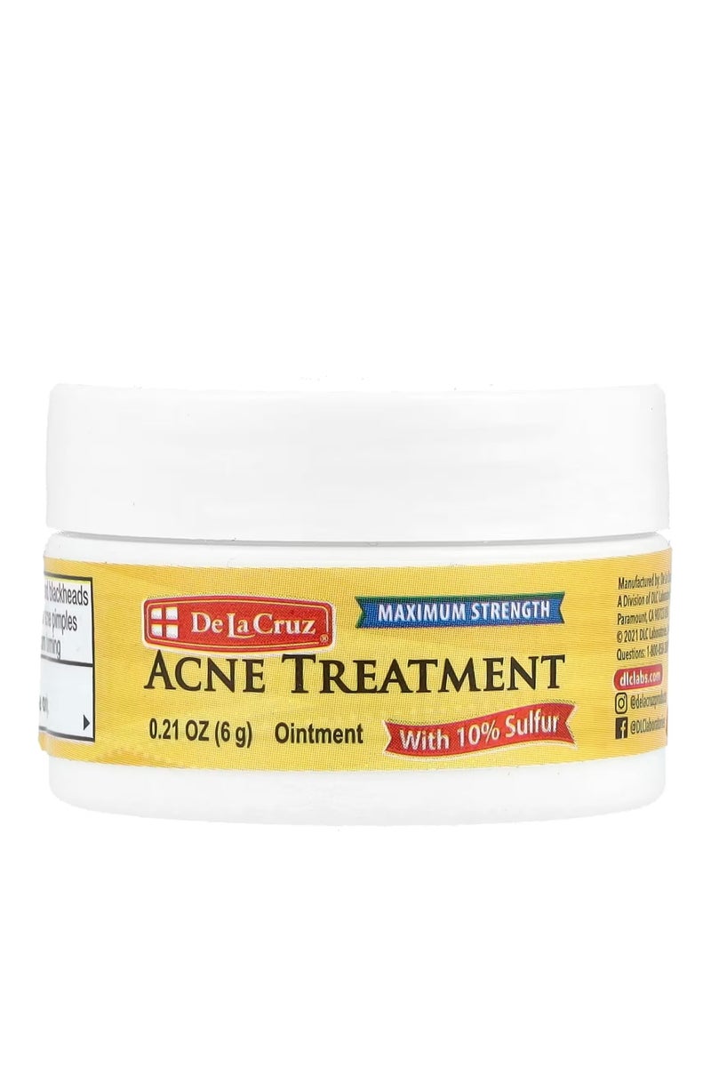 دي لا كروز مرهم الكبريت  علاج حب الشباب قوة مضاعفة 0.21 أونصة (6 جم) - Image 1