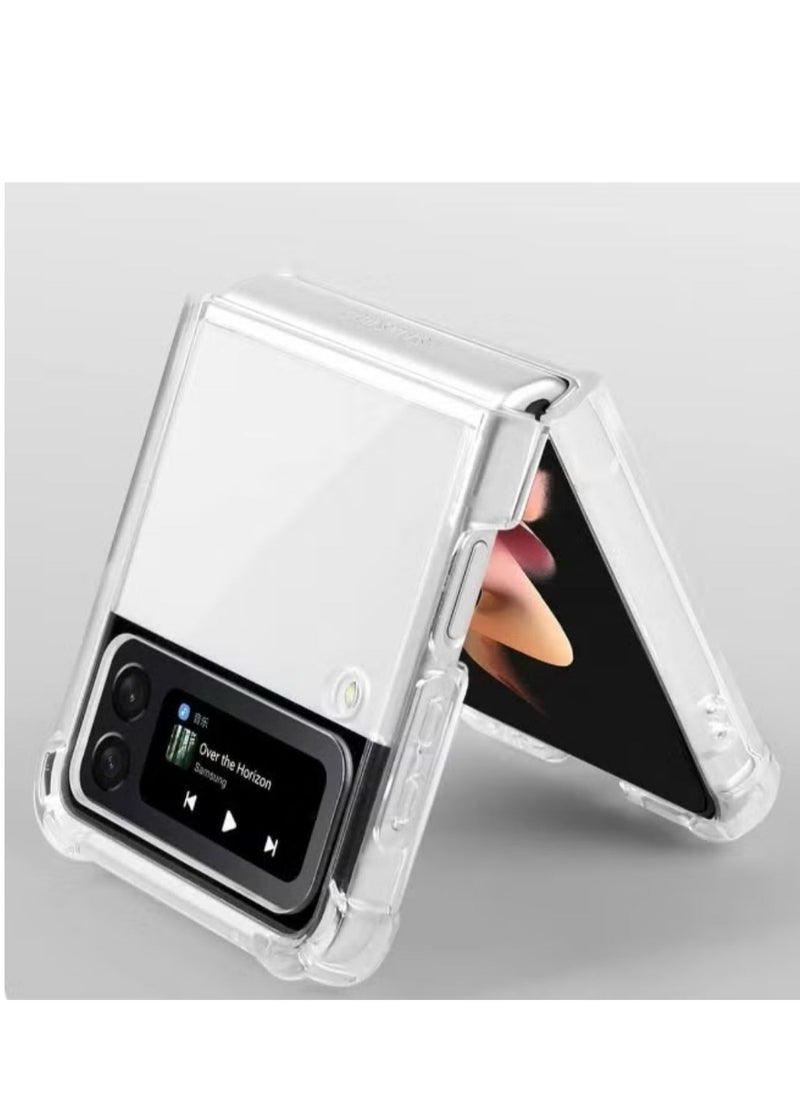Magnetic - Samsung Galaxy Z FLIP 3, Magnetic Case, Compatible with MagSafe Wireless Charging, Anti-Scratch Bumper Cover (Clear), TPU - PC - Image 1
