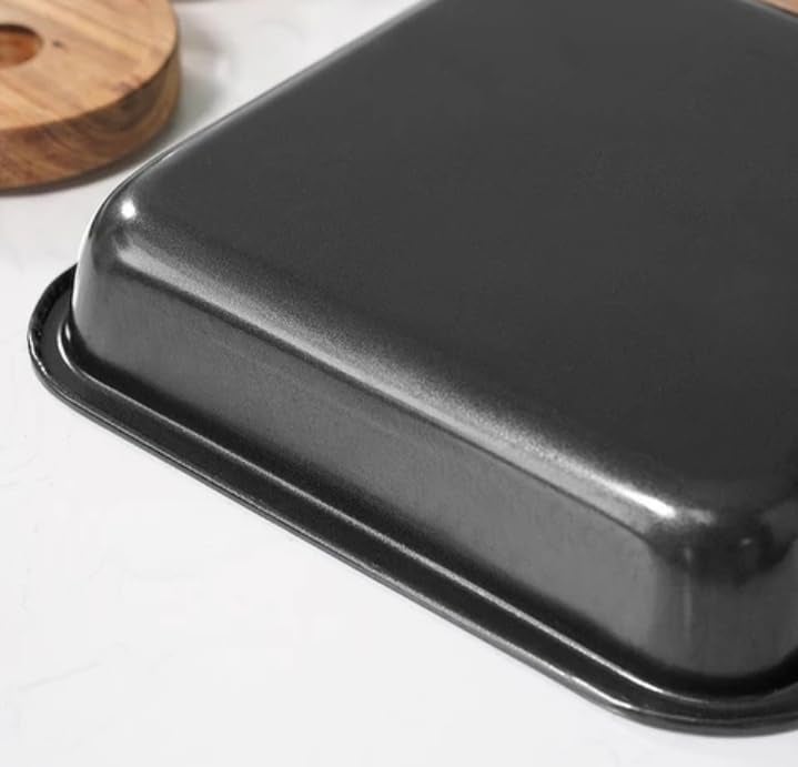 SHOAIB Square Shape Cake Baking Tray Brownie Cake pan NonStick Cake tin Heart Shape Cake Mould Heart and Square Shape Baking pan Combo Cookies Baking Tray - Image 2
