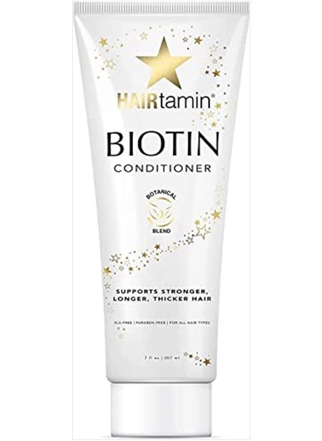 HAIRTAMIN Biotin Conditioner - Healthy Growing Natural Hair Conditioners to Support Stronger Longer Thicker-Looking Hair | Paraben-Free & Sulfate-Free Color Safe Conditioner - Vitamin Rich Formula for  - Image 1