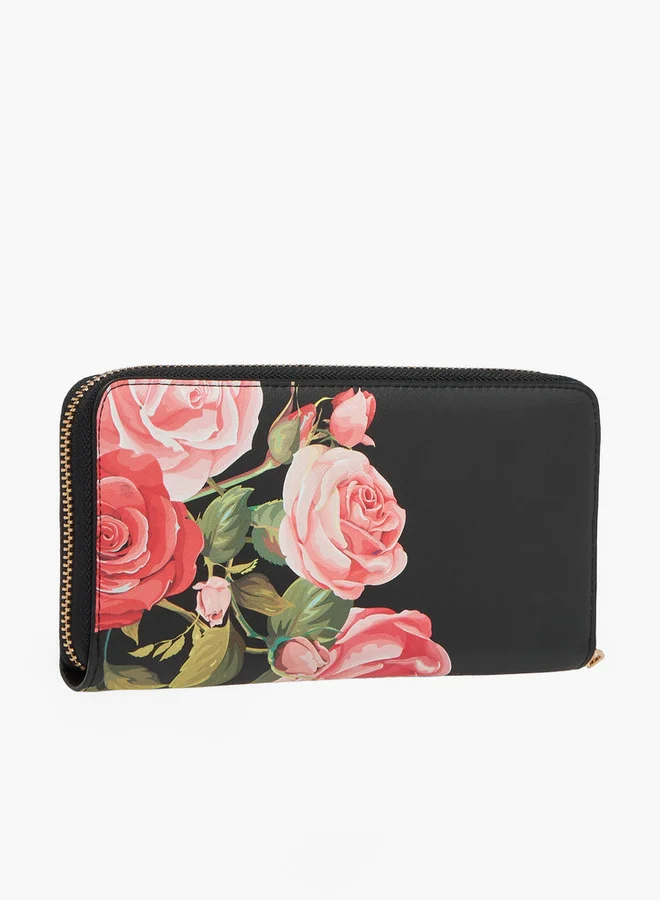 سيليست Floral Print Zip Around Wallet