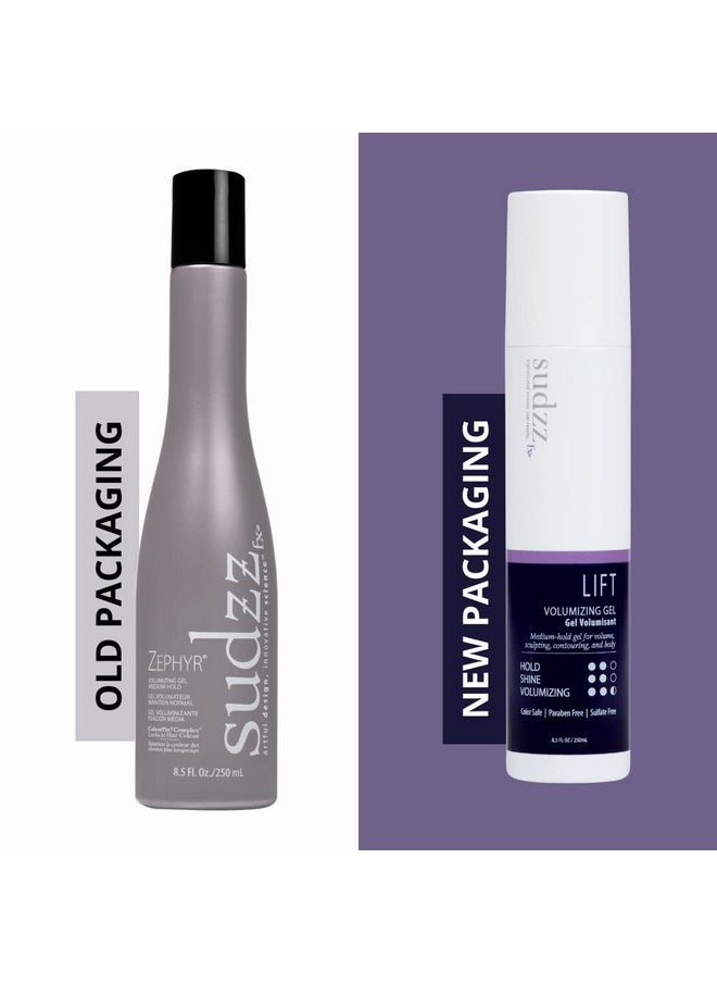 سودزاف اكس جل تكثيف الشعر Lift Volumizing Hair Gel، 8.5 أونصة سائلة (المعروف سابقًا باسم Zephyr) - رذاذ للشعر للحصول على لمعان متوسط للشعر - رذاذ لتكثيف الشعر - جل طبيعي للشعر - جل شعر للرجال والنساء  - Image 3