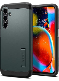 Spigen غطاء حماية متين لهاتف سامسونج جالاكسي S23 FE مع رغوة شديدة التأثير - أخضر غامق 