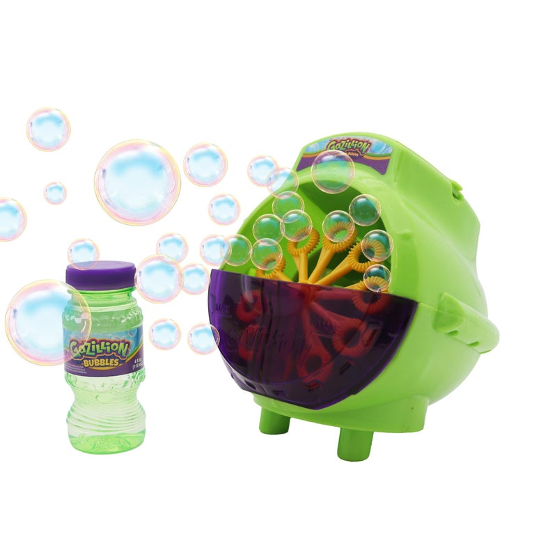 Gazillion Bubbles, Hurricane Bubble Making Machine - Portable Bubble Maker - Instant Bubble Creation - Outdoor Toy for Kids - 4 oz. Bubble Solution Included - Ages 3+ - Image 1