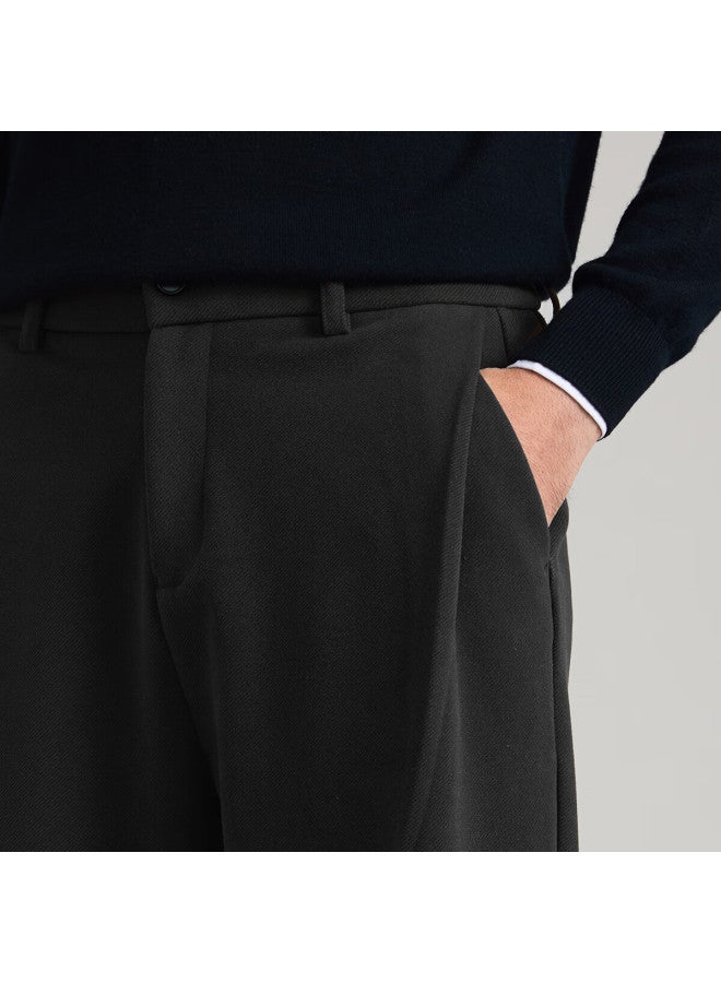 FIRS Shanshan [thickened Double-sided Wool] Casual Pants Men  Winter Loose Warm Business Straight-leg Trousers For Middle-aged And Young Men - Image 3