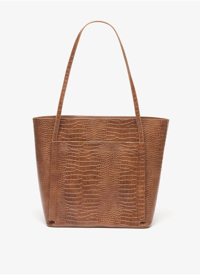 Flora Bella By Shoexpress Women Animal Print Tote Bag with Double Handle and Pouch  - Image 3