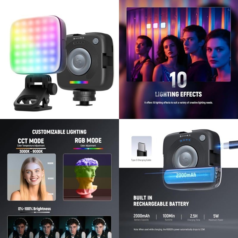 Neewer Neewer RGB126 3.5W 7050 g Z61E918F7FD9FD0E713B1Z