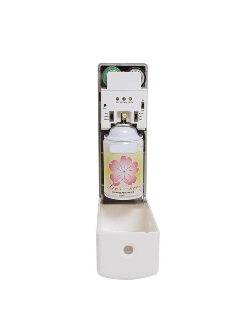 Carepure Automatic Air Freshener DispenserAutomatic Aerosol Perfume Dispenser Automatic Day and Night Light Sensor Enabled Free with D Size Batteries V880